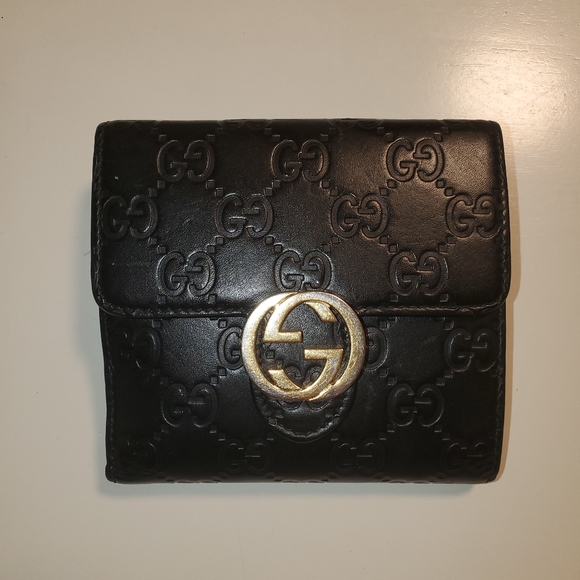 Gucci Handbags - Gucci Icon French Wallet Guccissima leather compact